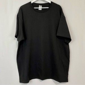 Hanes Men’s Casual 100% Cotton Crewneck Short Sleeve Tee Shirt Black 2XL NWOT